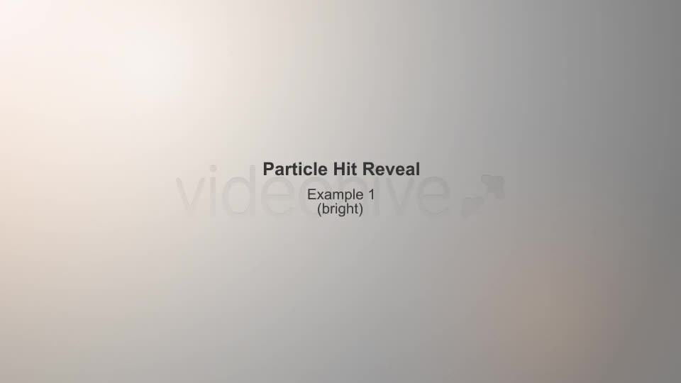 Particle Hit Reveal - Download Videohive 5377609