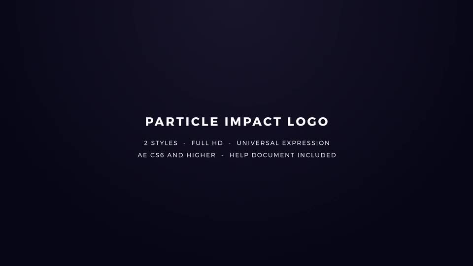 Particle Impact Logo - Download Videohive 21495701
