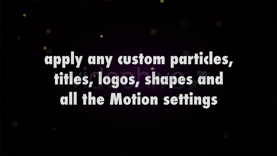 Particle Logo & Title Formation Videohive 3776367 Apple Motion Image 5
