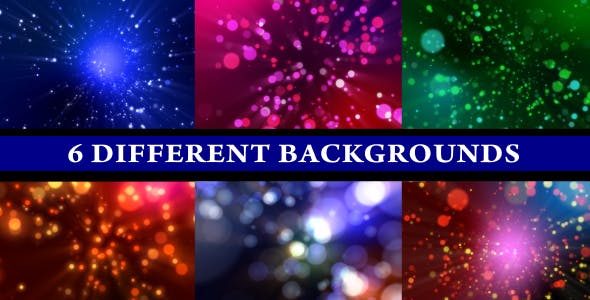 Particle Shine (6 Different Backgrounds Loop) - Videohive 151304 Download
