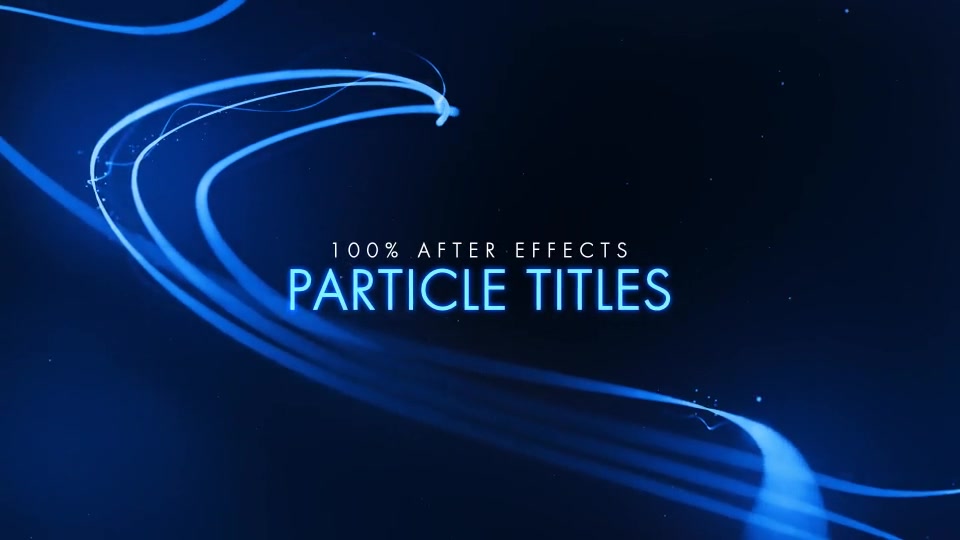 Particle Titles | Light Trails for After Effects Videohive 25587013 After Effects Image 2