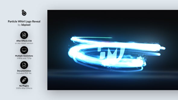 Particle Whirl Logo Reveal - 28197010 Videohive Download