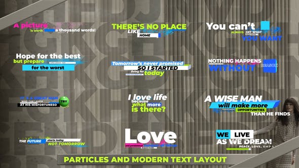 Particles and Creative Text Layout - 35983142 Download Videohive