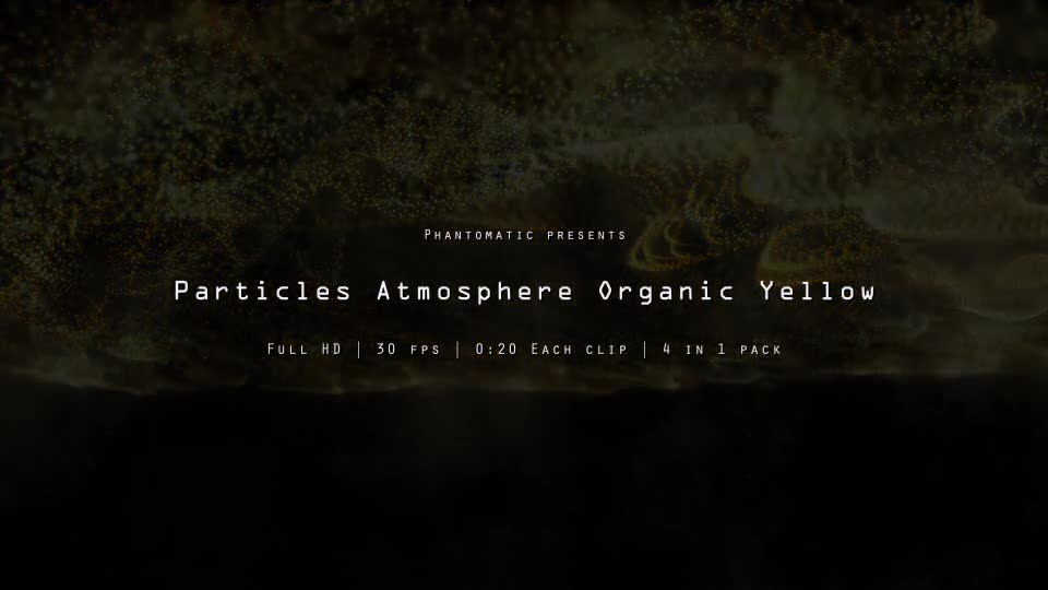 Particles Atmosphere Yellow - Download Videohive 11804978