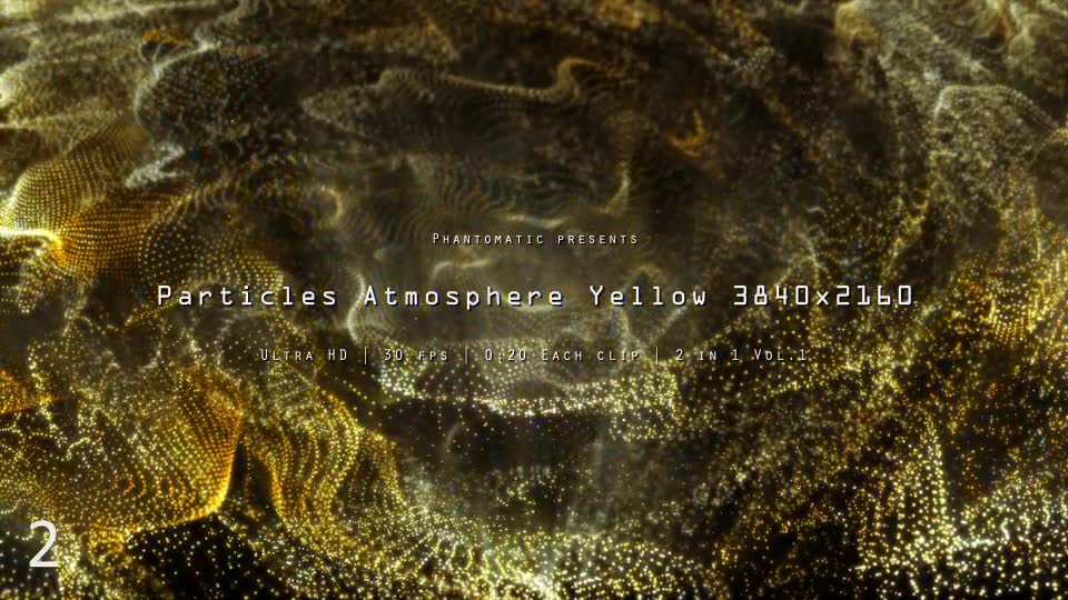 Particles Atmosphere Yellow Vol.1 - Download Videohive 11816107
