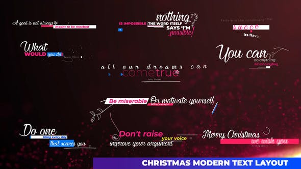 Particles Christmas Text Layout - 35044433 Download Videohive
