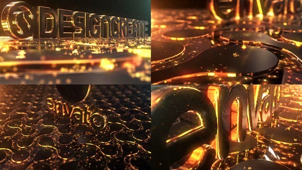 Particles Gold Logo - Download 21332516 Videohive