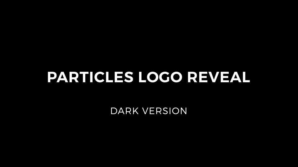 Particles Logo Reveal Videohive 15196622 After Effects Image 7