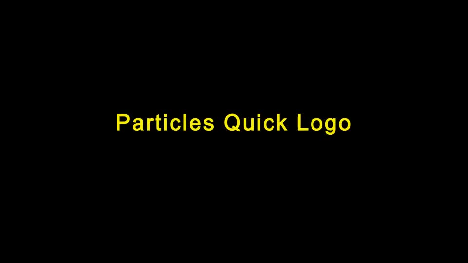 Particles Quick Logo Apple Motion - Download Videohive 15350715