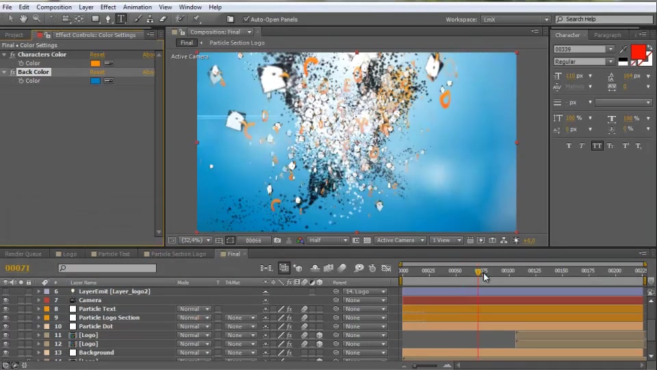 Particles Storm Word Logo Reveal Videohive 6367085 After Effects Image 6
