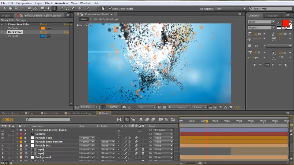Particles Storm Word Logo Reveal Videohive 6367085 After Effects Image 7