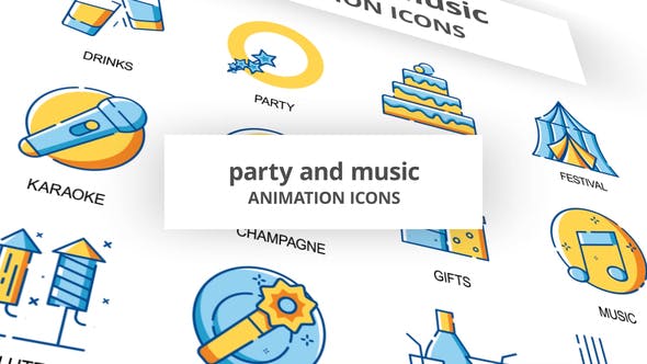 Party & Music Animation Icons - Download 30260926 Videohive