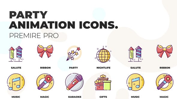 Party & Music MOGRT Icons - Videohive 36824056 Download