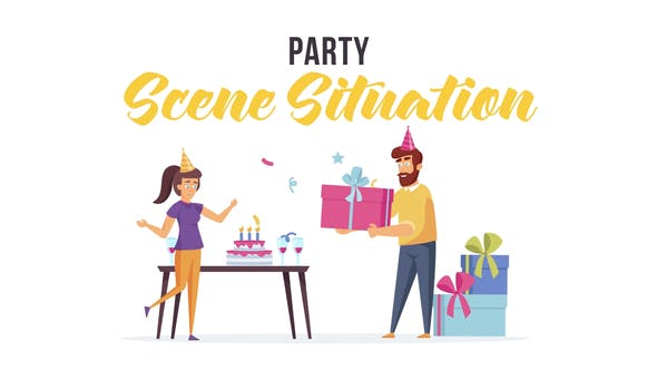 Party Scene Situation - 28479726 Videohive Download