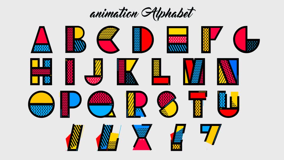 Pattern Alphabet Videohive 23358334 After Effects Image 2
