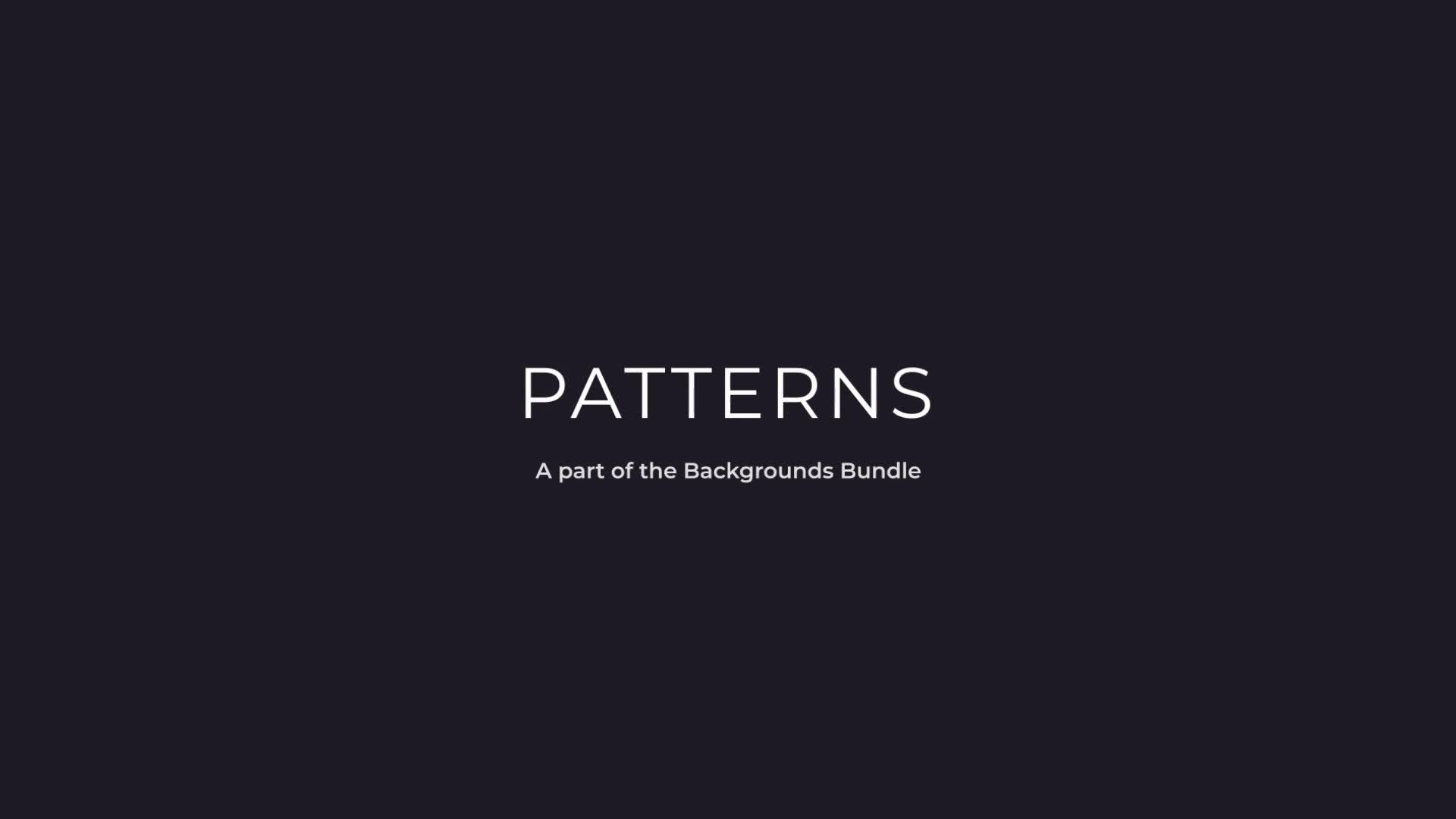 Patterns Videohive 37279112 After Effects Image 1