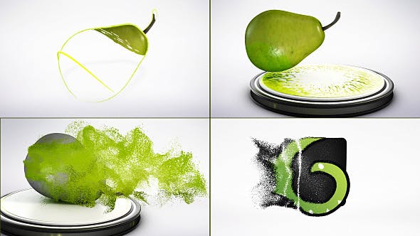 Pear Particles Logo Reveal - 8466299 Videohive Download