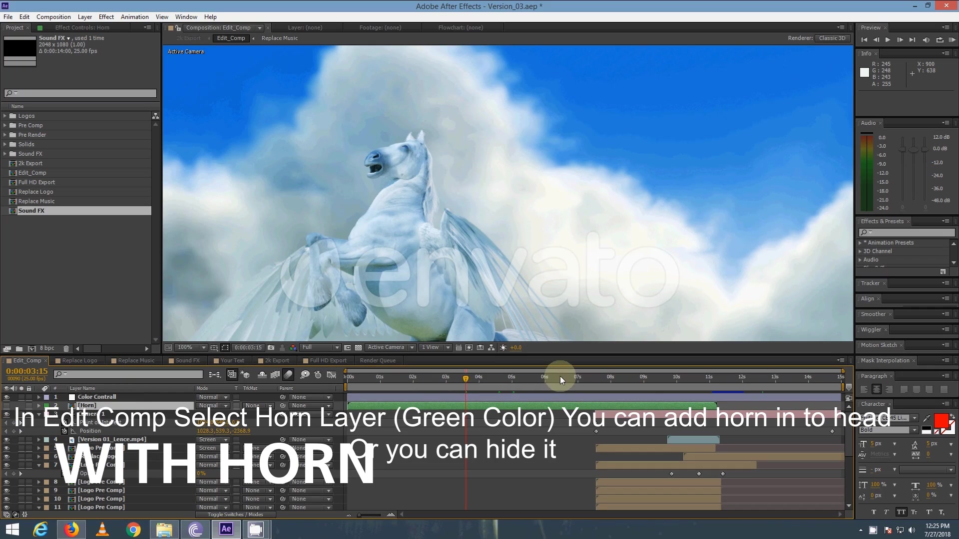Pegasus Logo Opener Videohive 21434890 After Effects Image 11