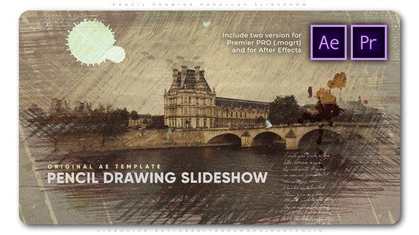 Pencil Drawing Parallax Slideshow - 26752736 Download Videohive