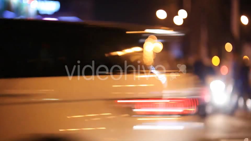 People And Cars in the City at Night  Videohive 9960078 Stock Footage Image 3