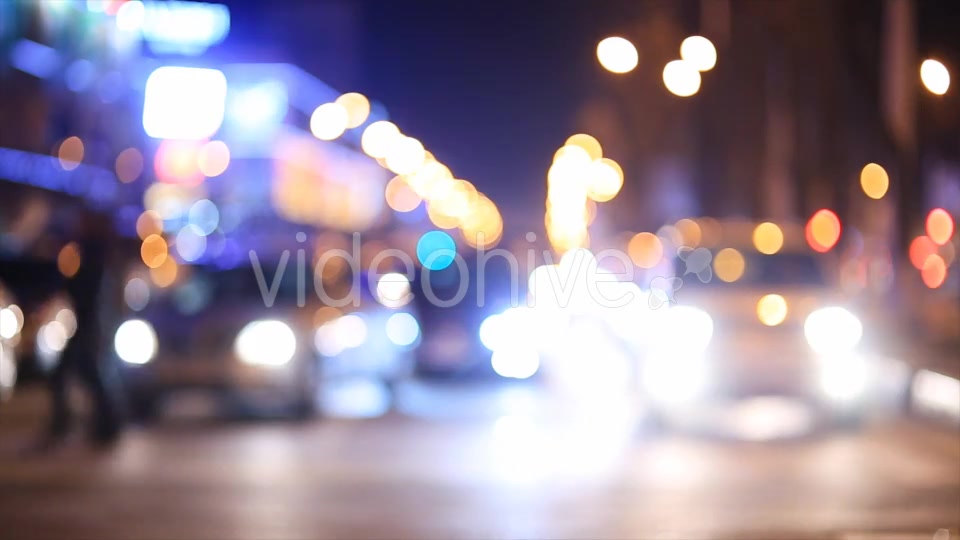 People And Cars in the City at Night  Videohive 9960078 Stock Footage Image 5