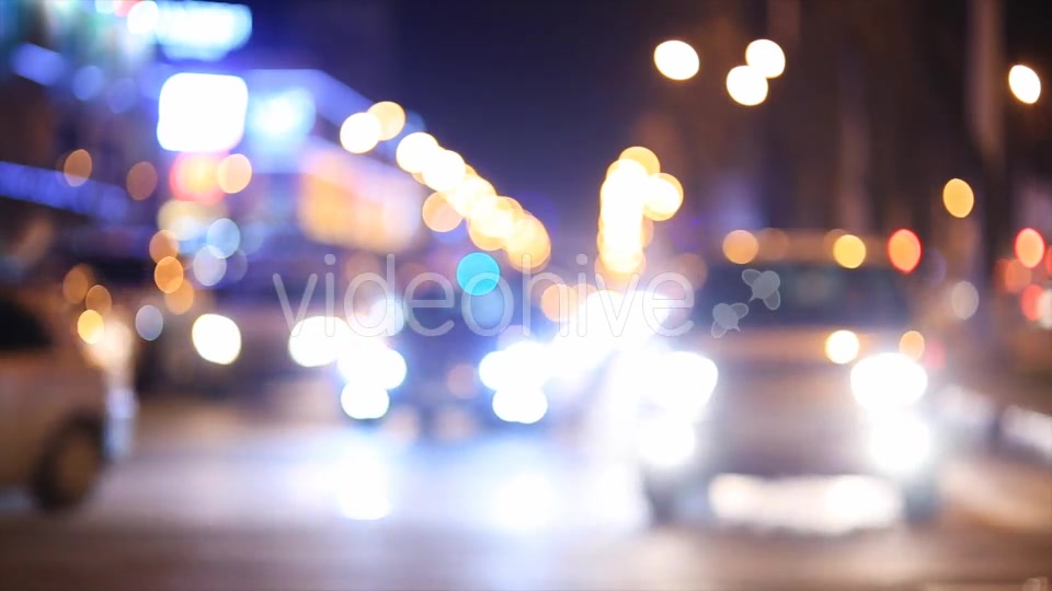 People And Cars in the City at Night  Videohive 9960078 Stock Footage Image 6