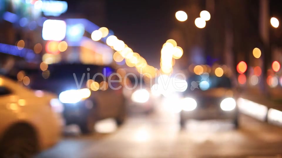 People And Cars in the City at Night  Videohive 9960078 Stock Footage Image 9