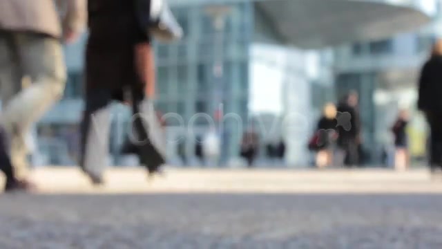 People in a Busy City Center (Out of Focus)  Videohive 761149 Stock Footage Image 10