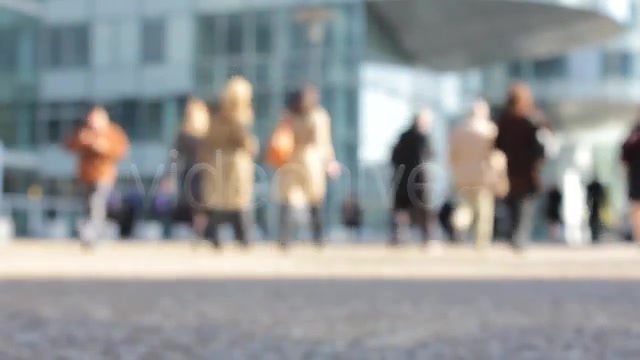 People in a Busy City Center (Out of Focus)  Videohive 761149 Stock Footage Image 12