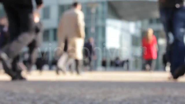 People in a Busy City Center (Out of Focus)  Videohive 761149 Stock Footage Image 5