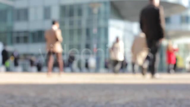 People in a Busy City Center (Out of Focus)  Videohive 761149 Stock Footage Image 6