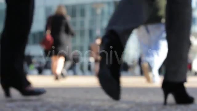 People in a Busy City Center (Out of Focus)  Videohive 761149 Stock Footage Image 7