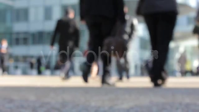 People in a Busy City Center (Out of Focus)  Videohive 761149 Stock Footage Image 8