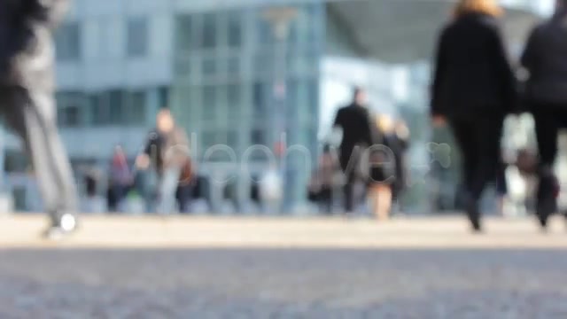 People in a Busy City Center (Out of Focus)  Videohive 761149 Stock Footage Image 9