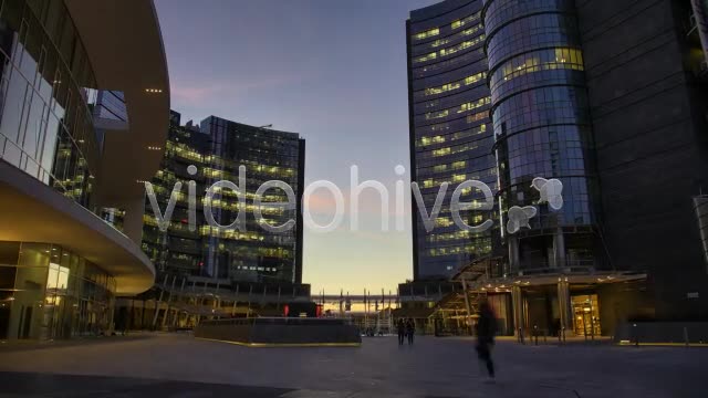 People in Modern City Dusk to Night  Videohive 5697662 Stock Footage Image 10