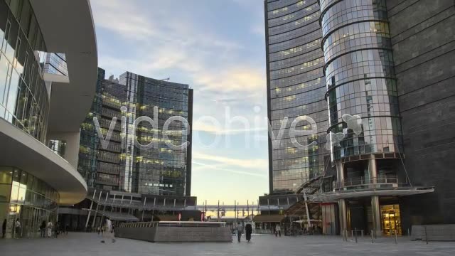 People in Modern City Dusk to Night  Videohive 5697662 Stock Footage Image 2