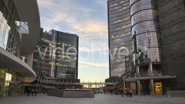 People in Modern City Dusk to Night  Videohive 5697662 Stock Footage Image 3