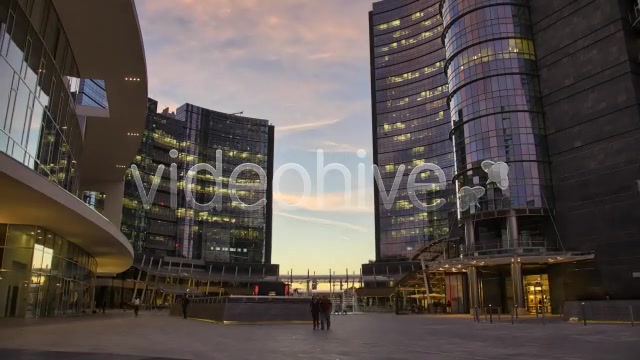 People in Modern City Dusk to Night  Videohive 5697662 Stock Footage Image 7