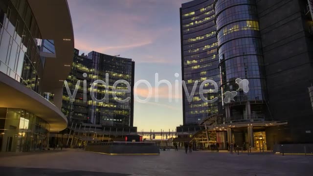 People in Modern City Dusk to Night  Videohive 5697662 Stock Footage Image 9