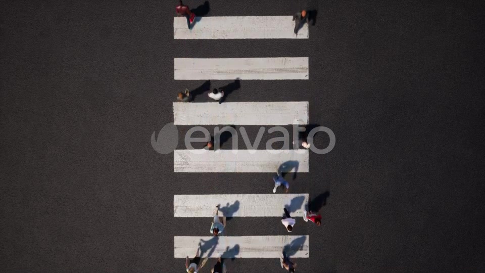 People Walking Over Crosswalk - Download Videohive 21548464