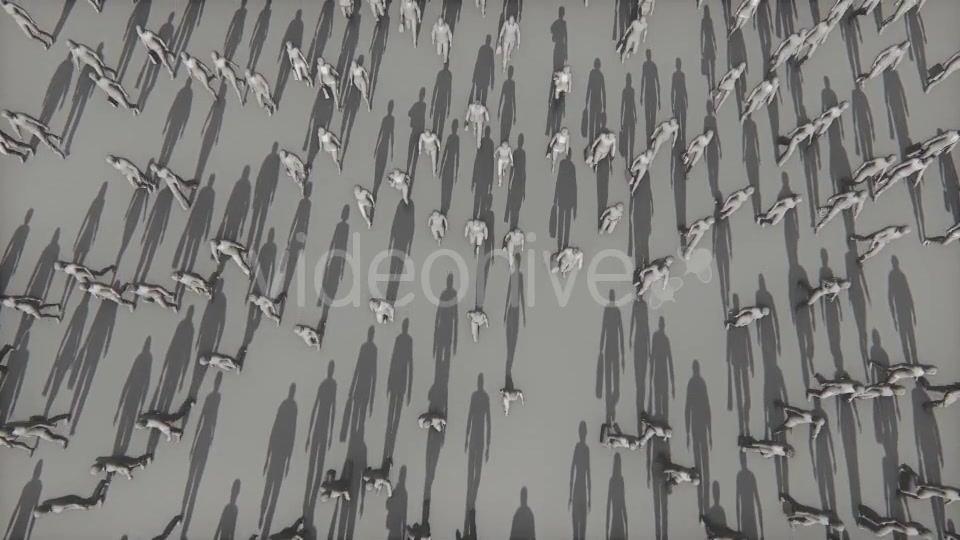 People Walking With Long Shadows - Download Videohive 19414164