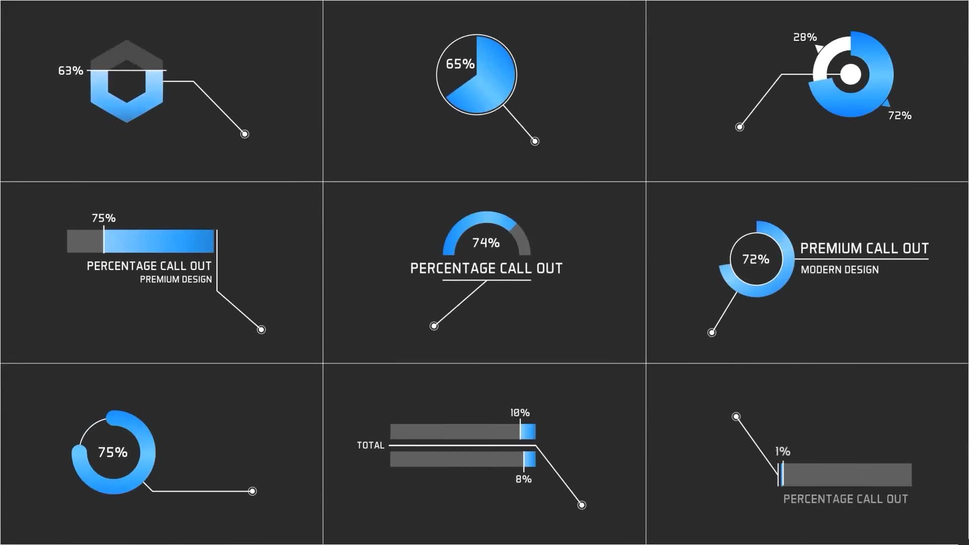 Percentage Call Out | Premiere Pro Videohive 36133522 Premiere Pro Image 2