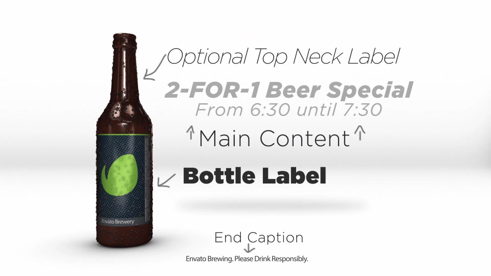 Personalized Bottle of Beer - Download Videohive 7039633