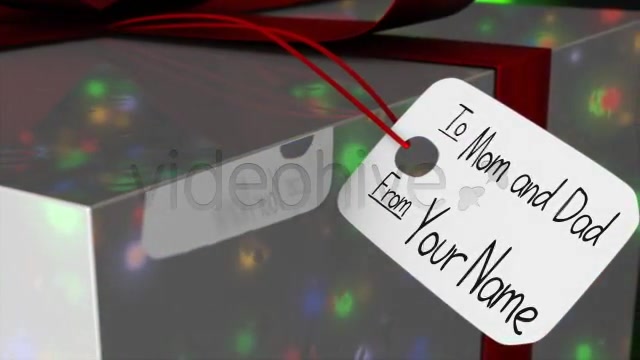 Personalized Christmas Present Gift Tag / Card - Download Videohive 982082