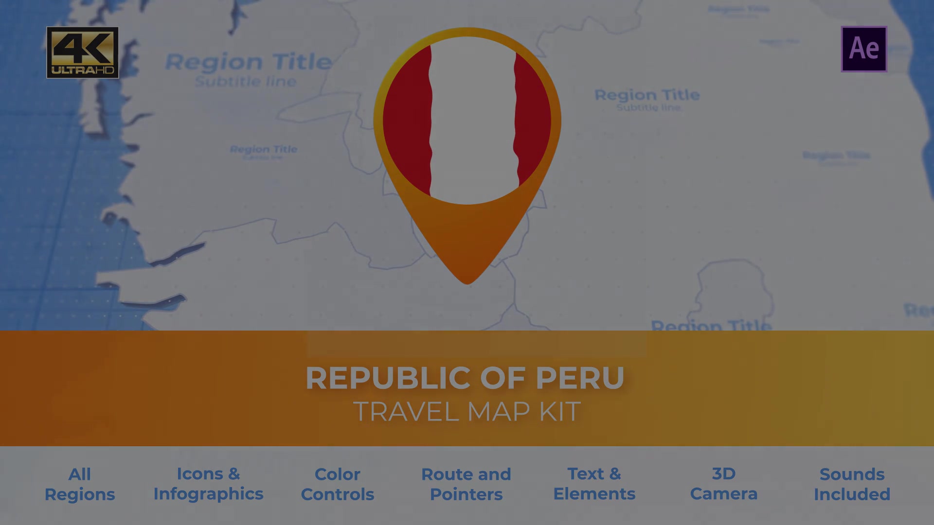 Peru Map Republic of Peru Travel Map Videohive 33930641 After Effects Image 13