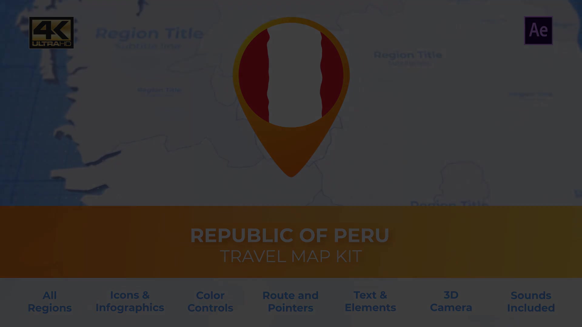 Peru Map Republic of Peru Travel Map Videohive 33930641 After Effects Image 6