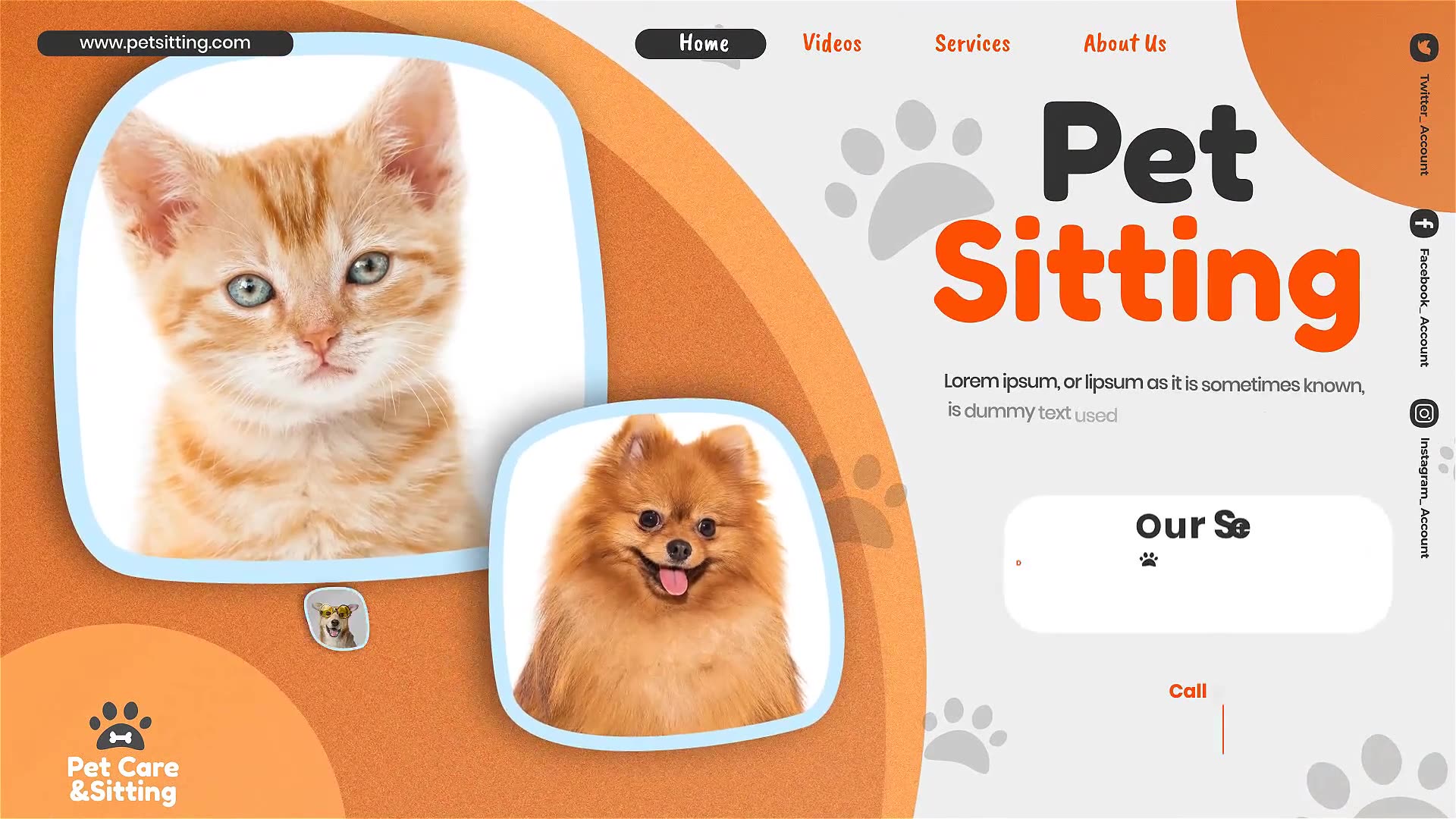 Pet Care and Sitting Center Videohive 32102574 After Effects Image 2
