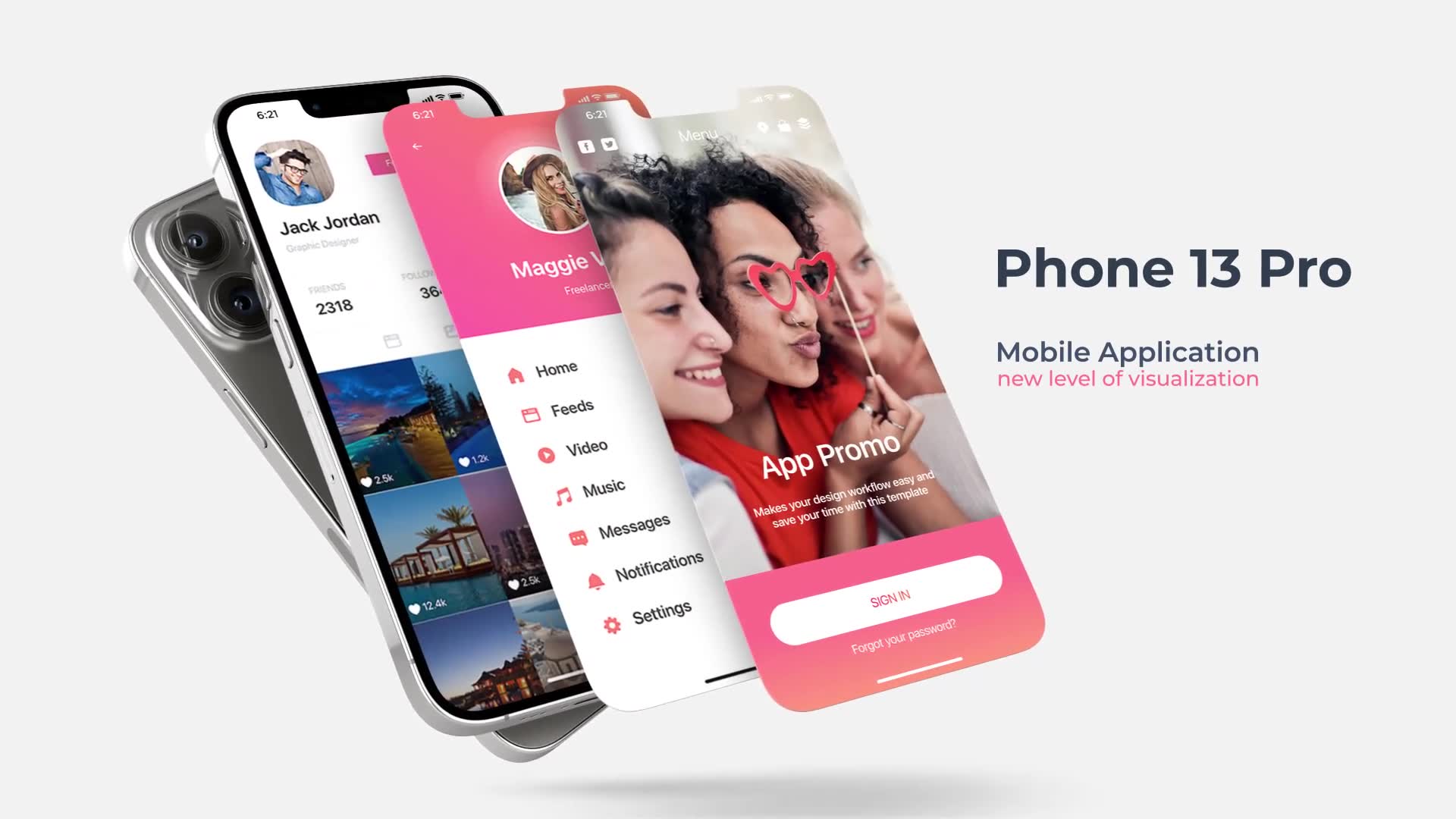 Phone 13 Pro Mockup | App Promo Videohive 35117039 After Effects Image 2