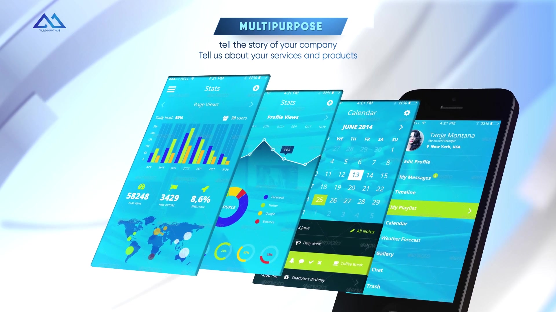 Phone App Presentation Template Videohive 21438820 After Effects Image 4