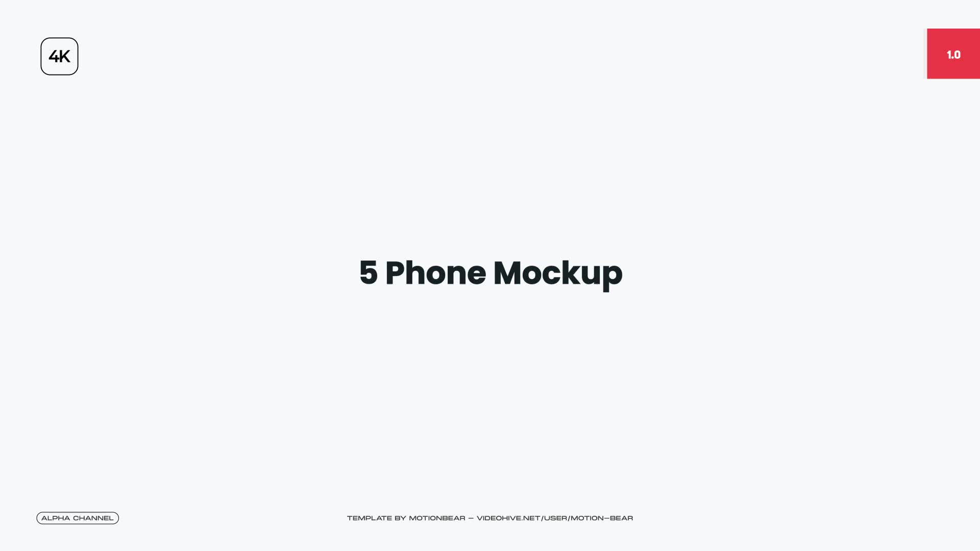 Phone Mockup Package 01 Videohive 35099931 After Effects Image 1